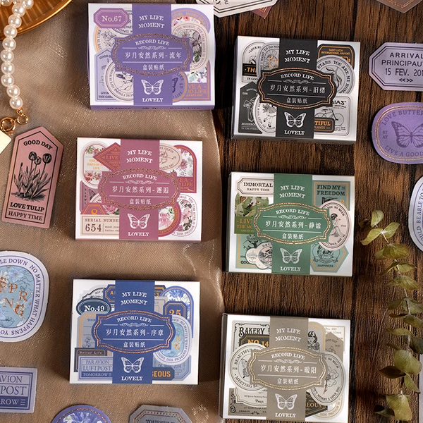 Vintage Seal Boxed Journaling Stickers