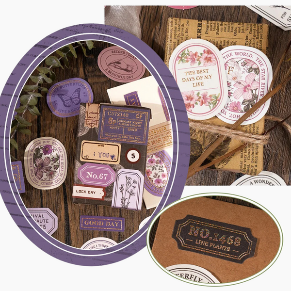 Vintage Seal Boxed Journaling Stickers