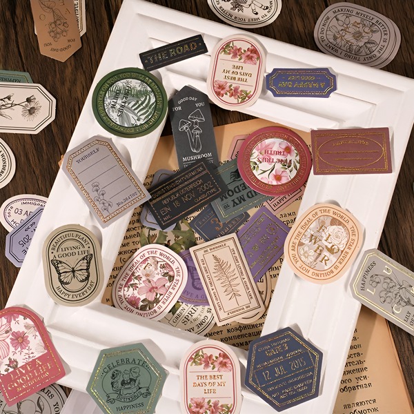 Vintage Seal Boxed Journaling Stickers
