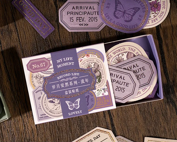 Vintage Seal Boxed Journaling Stickers