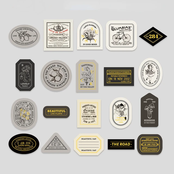 Vintage Seal Boxed Journaling Stickers