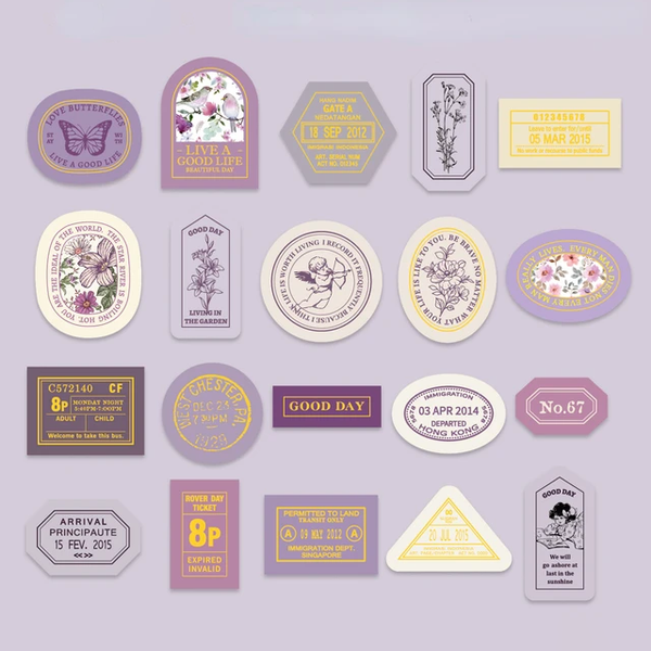 Vintage Seal Boxed Journaling Stickers