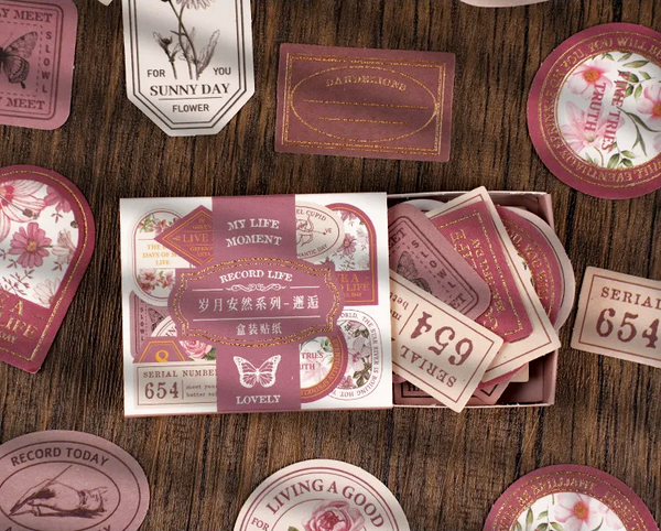 Vintage Seal Boxed Journaling Stickers