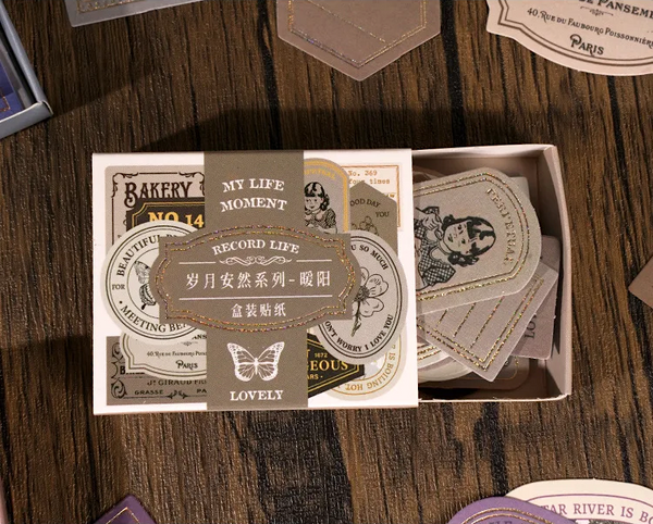 Vintage Seal Boxed Journaling Stickers