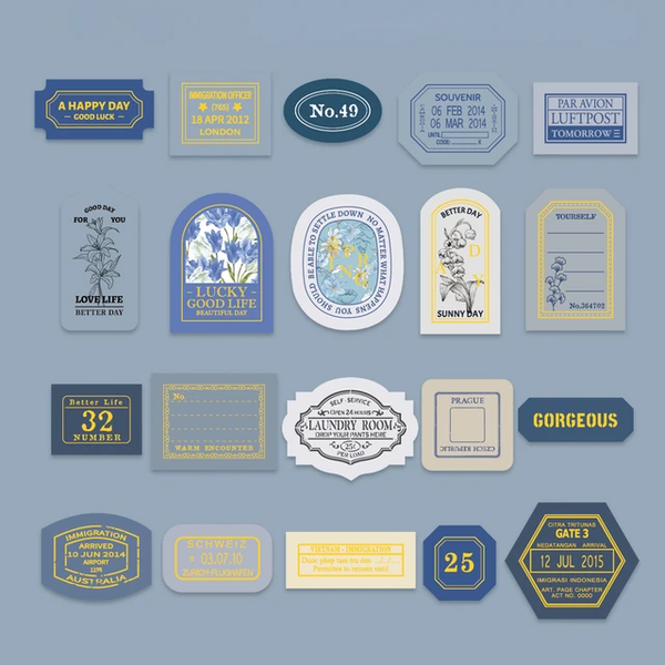 Vintage Seal Boxed Journaling Stickers