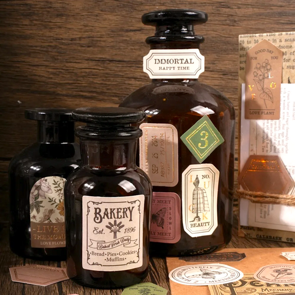 Vintage Seal Boxed Journaling Stickers