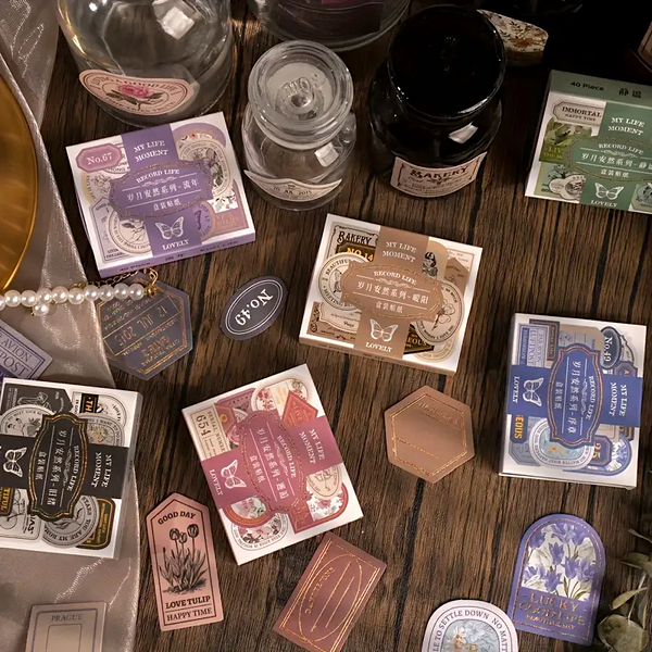 Vintage Seal Boxed Journaling Stickers