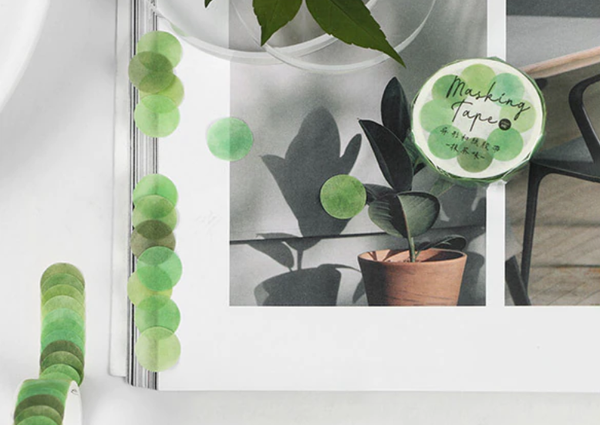 Watercolor Dot Masking Sticker Roll