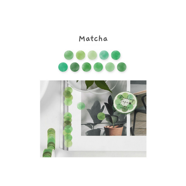 Watercolor Dot Masking Sticker Roll