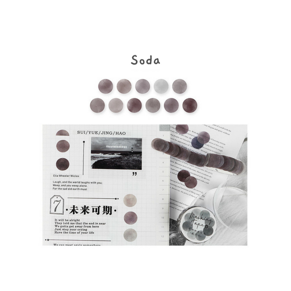 Watercolor Dot Masking Sticker Roll