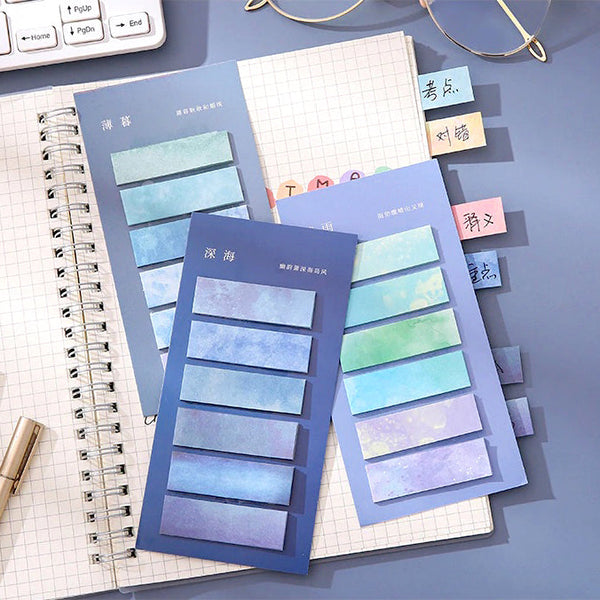 Watercolor Index Sticky Notes