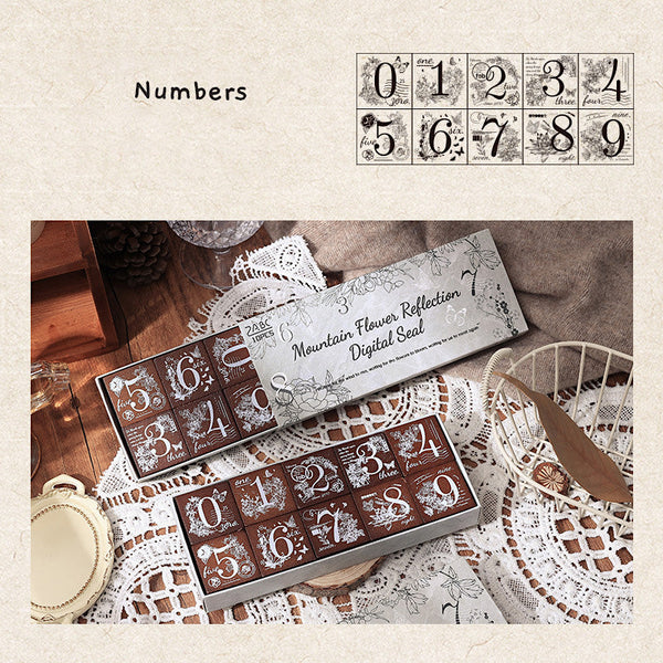 Whimsical Nature Stamp Collection - Alphabet and Numbers