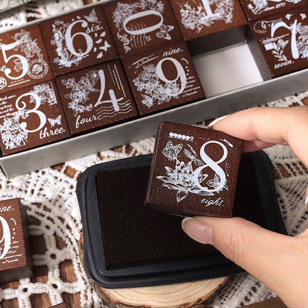 Whimsical Nature Stamp Collection - Alphabet and Numbers