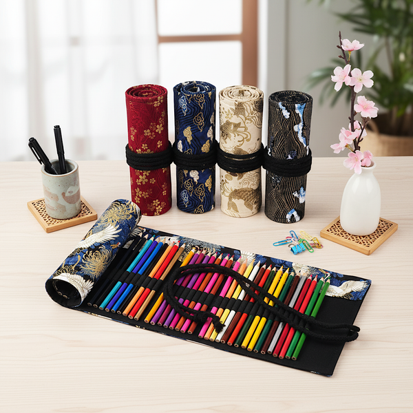 Whispers of Kyoto Roll-Up Pencil Case