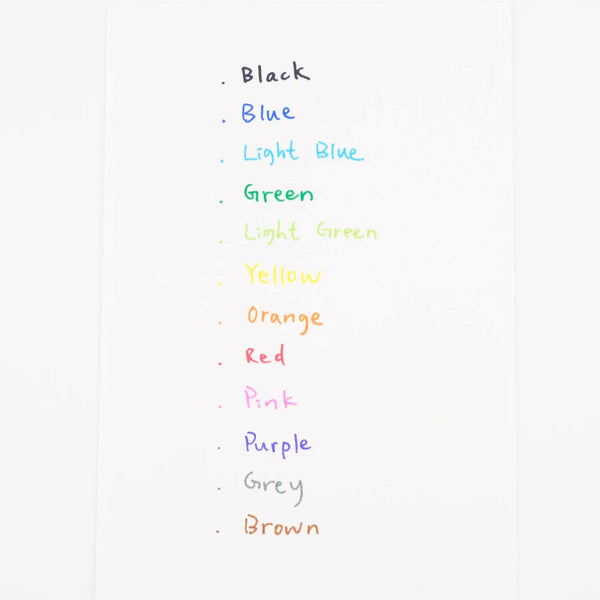 Zebra Clickart Knock Sign Pen 12 Color Set - Standard