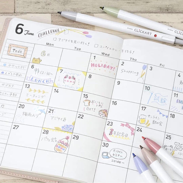 Zebra Clickart Knock Sign Pen - New Colors