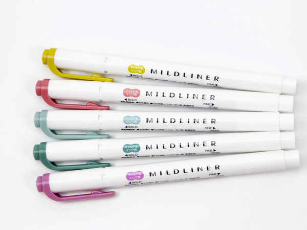 Zebra Mildliner Double Sided Highlighters - NEW COLORS