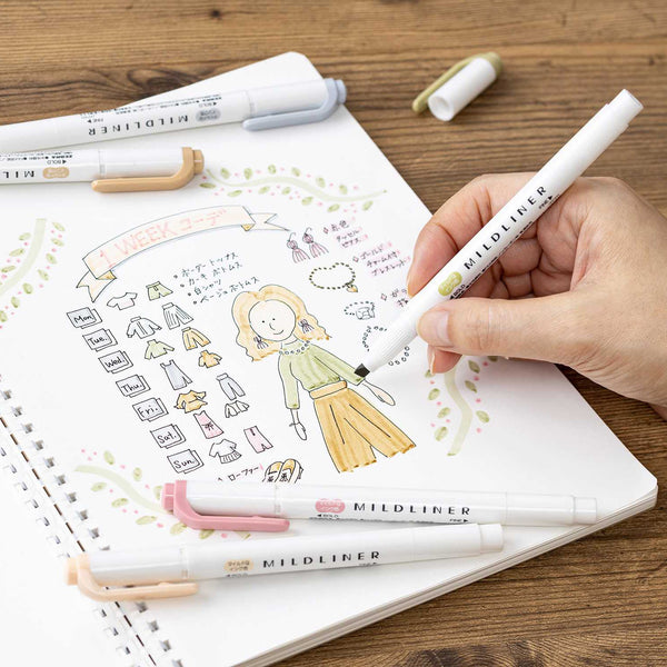 Zebra Mildliner Fragrance Double Sided Highlighters