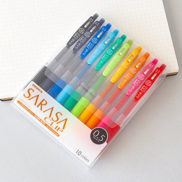 Zebra Sarasa Clip Color Gel Pen Set