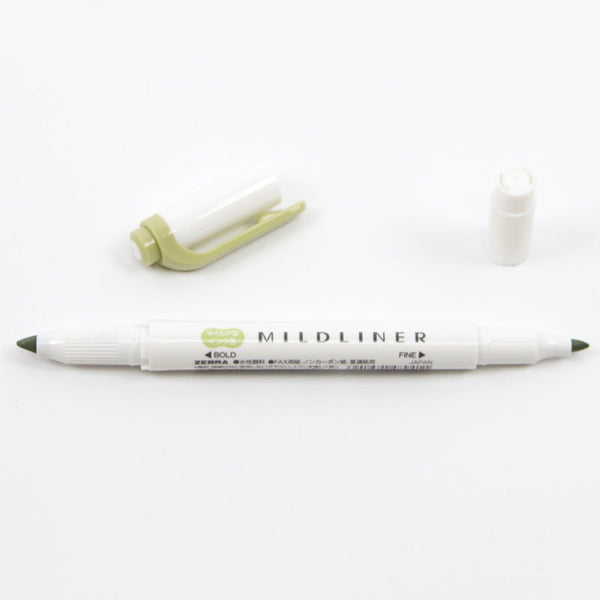 Zebra Mildliner Double Sided Highlighters - Mild Natural