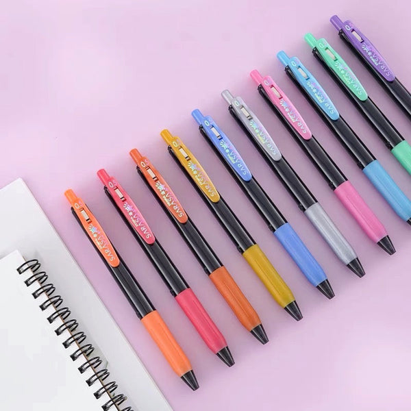 Zebra Sarasa Clip Gel Pen - Decoshine Color - 10 Color Set