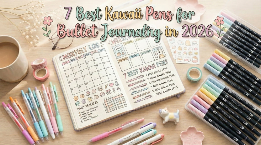 7 Best Kawaii Pens for Bullet Journaling in 2026 (No Bleed & Aesthetic