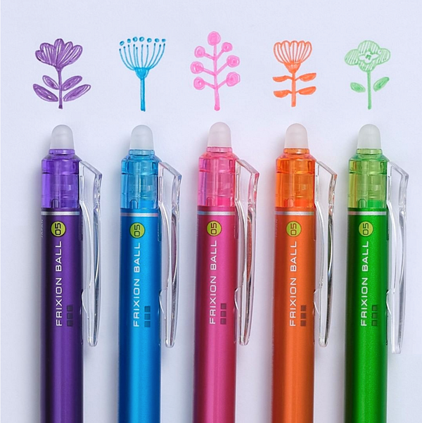 Pilot FriXion Ball Knock 05 Retractable Gel Pen - Bright Colors
