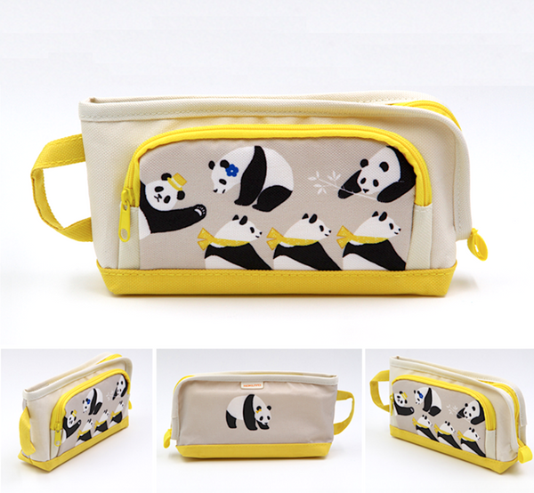 KOKUYO Large Panda Pencil Case