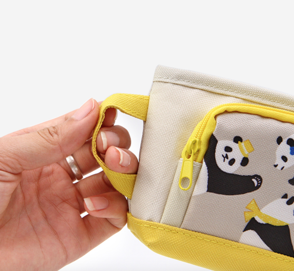 KOKUYO Large Panda Pencil Case