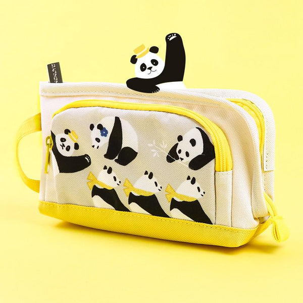 KOKUYO Large Panda Pencil Case