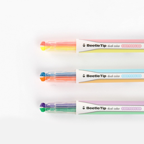 KOKUYO Beetle Tip 2-in-1 Dual Color Highlighter