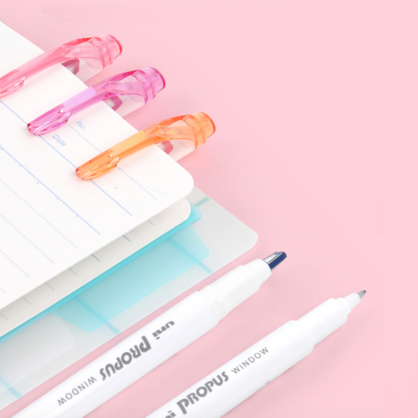 Uni Propus Window Highlighter - 5 Color Set - Light Colors