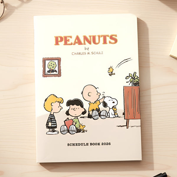 Peanuts Snoopy 2026 Schedule Book - Living Room - 20 IN STOCK!