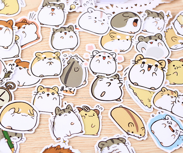 Kawaii Japanese Hamster Stickers