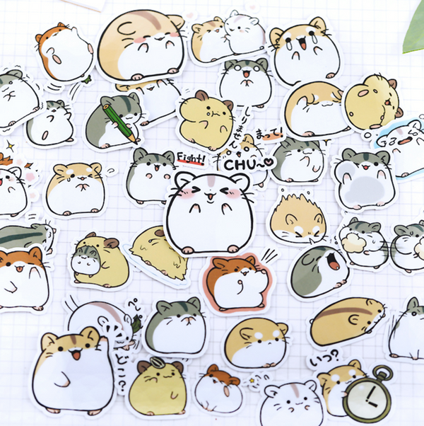 Kawaii Japanese Hamster Stickers