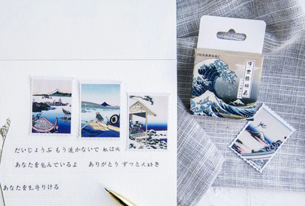 Ukiyo-e Paper Stickers