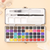50 Color Watercolor Set With Brushes