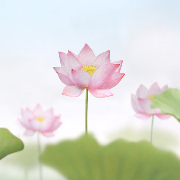 Appree Leaf Sticky Memo Notes - Pink Lotus