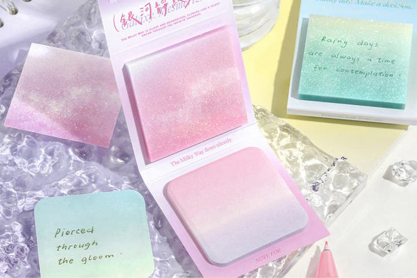 Aurora Glow Translucent Sticky Notes