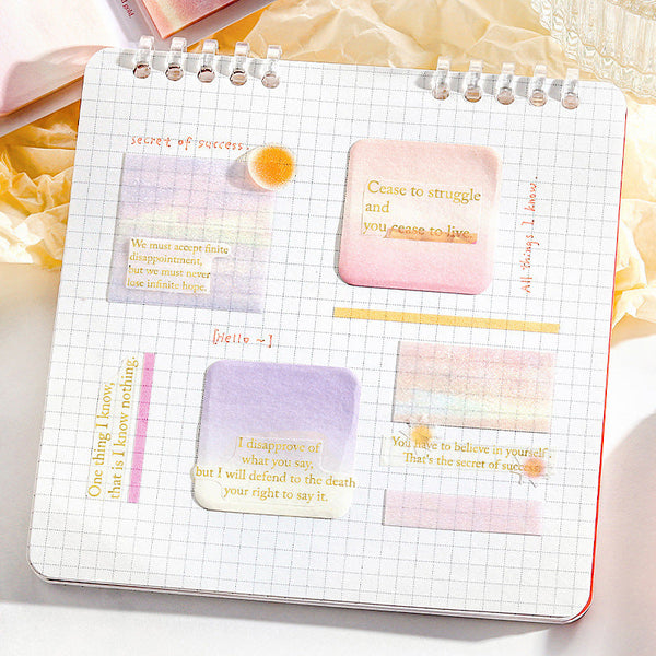 Aurora Glow Translucent Sticky Notes