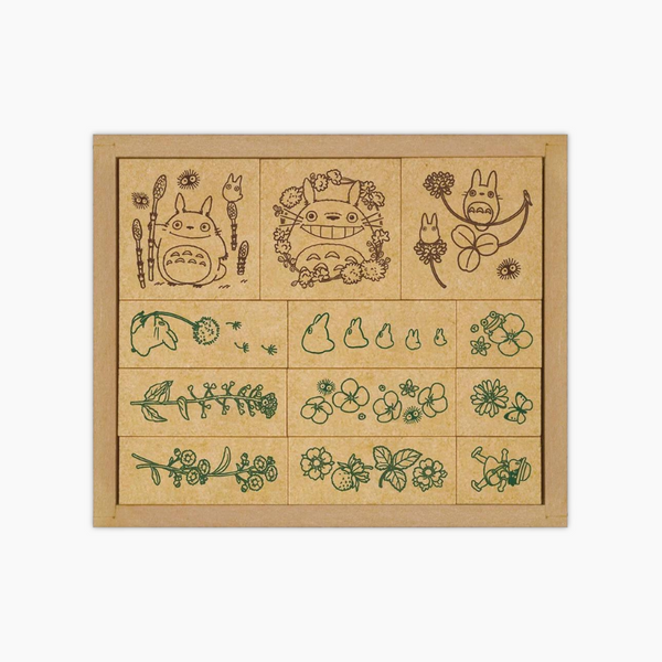 Beverly My Neighbor Totoro Flower Pattern Stamp Set - Spring