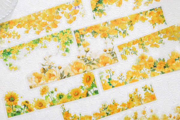 Blossom Breeze Clear Sticker Strips (6 Colors)