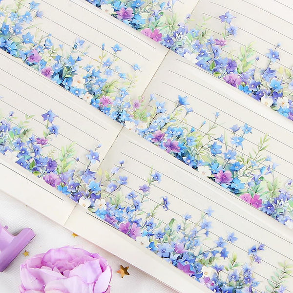 Bluebell Field Clear Masking Tape - Extra Wide