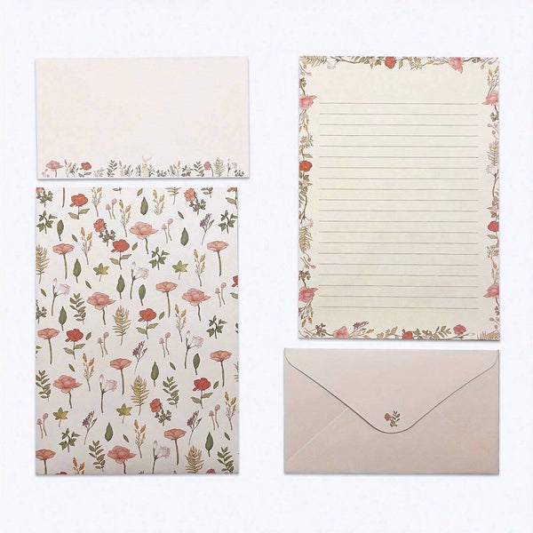 Vintage Botanical Letter Collection - Set of 6