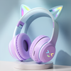 Cat Ears Colorful Glow Wireless Headset (3 Color Combinations)