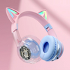 Cat Ears Colorful Glow Wireless Headset (3 Color Combinations)