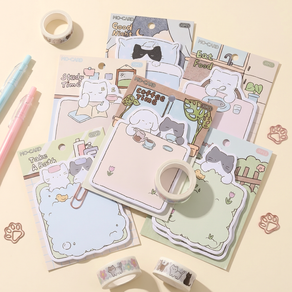 Cozy Cat Sticky Notes