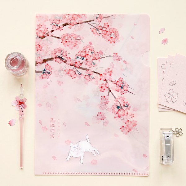 Cherry Blossom A4 Folders