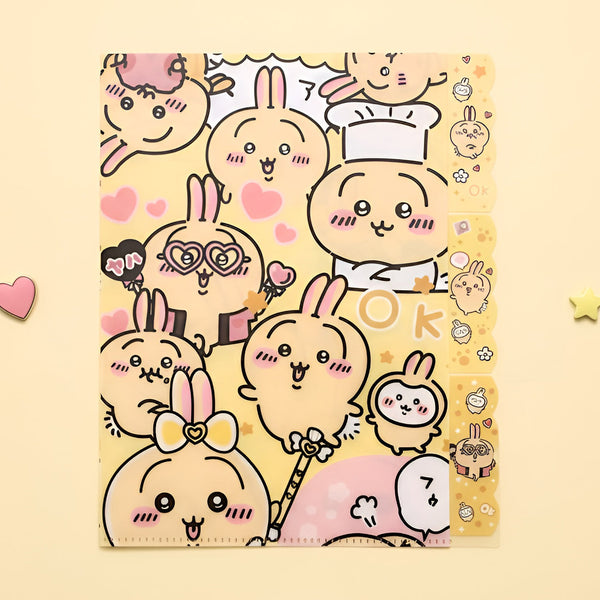 Chiikawa A4 Folder With Dividers