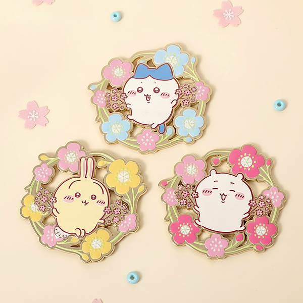 Chiikawa Cherry Blossom Magnets